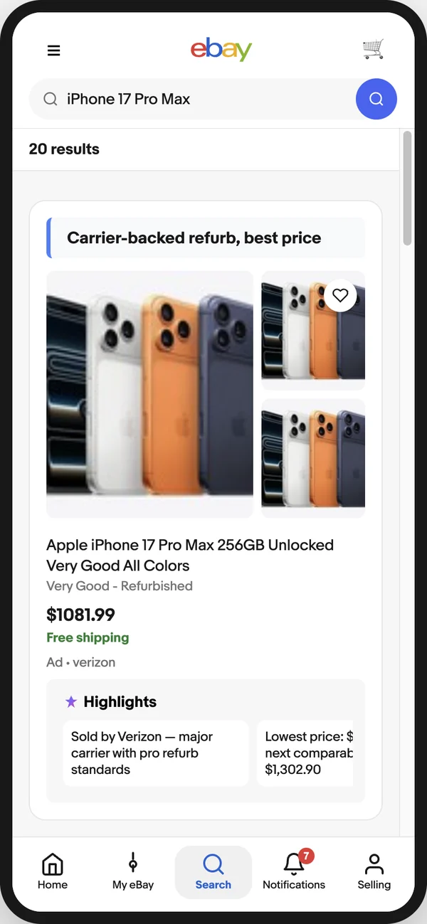 Featured pick for an iPhone 17 Pro Max search